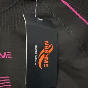 NOOyme Sports Black Top with Hot Pink Accents